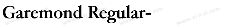 Garemond Regular字体转换